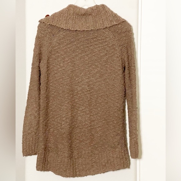 Anthropologie Moth Brown Chunky Cowl Neck Sweater - Picture 3 of 6